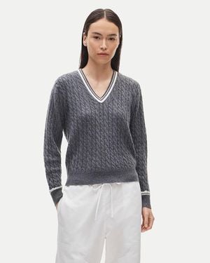 J.Crew Perfect Cashmere V-Neck - Blue