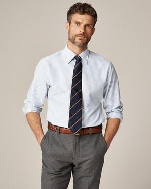 J.Crew Slim Portuguese Cotton Oxford Dress Shirt - Blue