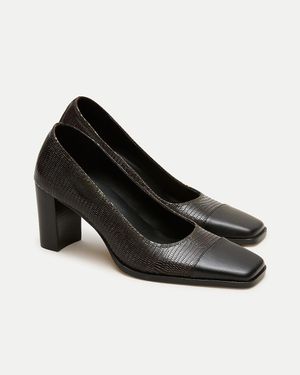 J.Crew Ava Cap Toe Pumps - Black