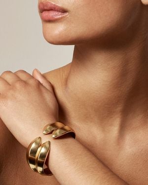 J.Crew Hinge Double-Cuff Bracelet - Brown