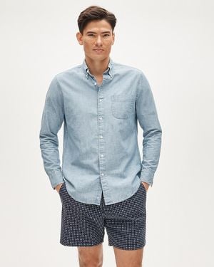 J.Crew Slim-Fit Organic Cotton Chambray Shirt - Blue