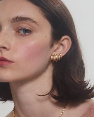 J.Crew Lady Cage Clip-On Earrings - Metallic