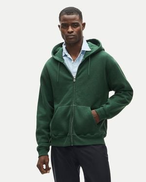 J.Crew '83 Fleece Full-Zip Hooded Sweatshirt - Green