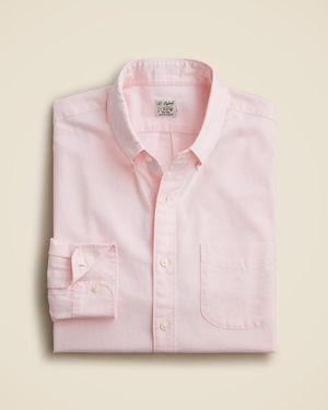 J.Crew Broken-In Organic Cotton Oxford Shirt - Pink