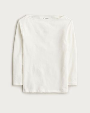 J.Crew Ballet-Sleeve Top - White