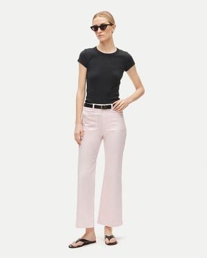 J.Crew Charley Kickout Cropped Pant - White