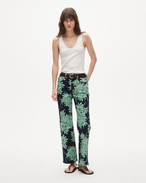 J.Crew Tall Charley Kickout Cropped Jean - Green
