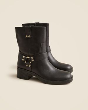 J.Crew Moto Ankle Boots - Black