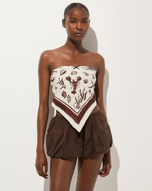 J.Crew Bandana Top - Brown