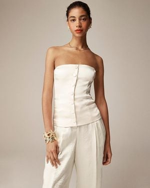 J.Crew Anna October X Corset Top - Natural