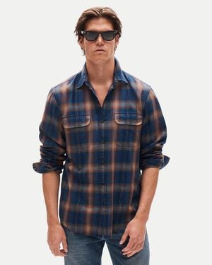J.Crew Wallace & Barnes Brushed Twill Workshirt - Blue