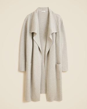 J.Crew Shawl-Collar Sweater Blazer - Natural