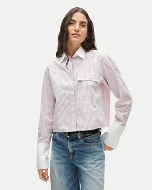 J.Crew Esme Cropped Button-Up Shirt - White