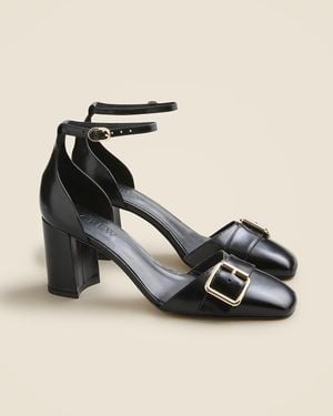 J.Crew Maisie Buckle Heels - Black