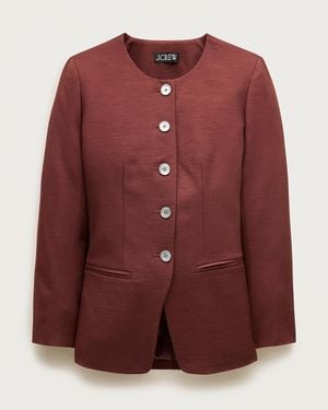 J.Crew Petite Margeaux Lady Jacket - Red