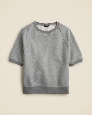 J.Crew Heritage Terry Short-Sleeve Sweatshirt - Gray