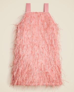 J.Crew Crewcuts Collection Tinsel Dress With Lurex Metallic Threads - Pink