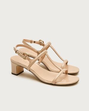 J.Crew Esme Block-Heel Sandals - Natural