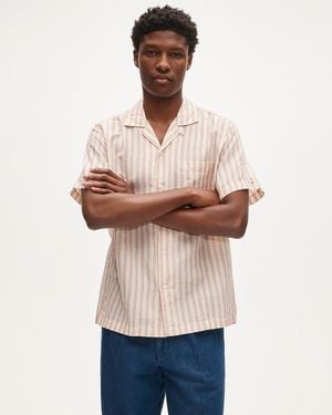 J.Crew Short-Sleeve Camp-Collar Shirt - Natural