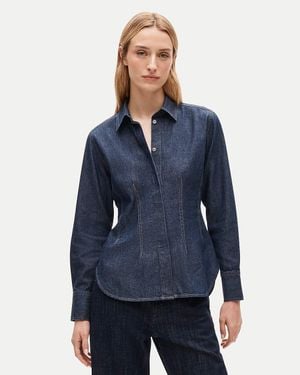 J.Crew Darted Button-Up Shirt - Blue
