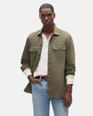 J.Crew Wallace & Barnes Cotton Herringbone Workshirt - Green