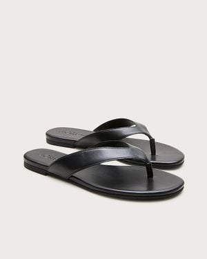 J.Crew Audrey Slim Thong Sandals - Metallic