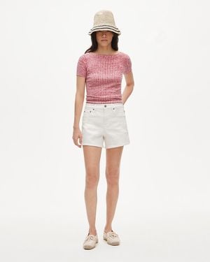 J.Crew High-Rise Denim Short - Pink