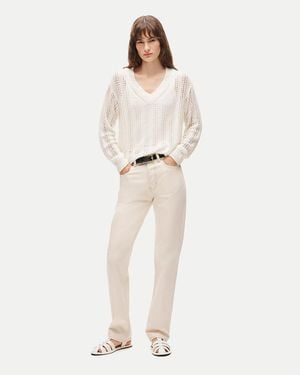 J.Crew Petite Jesse Relaxed Straight Jean - Natural