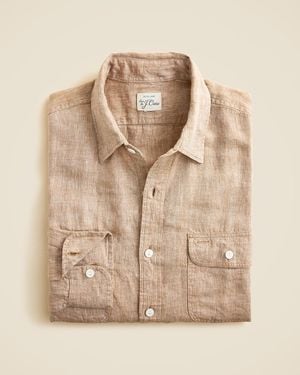 J.Crew Baird Mcnutt Irish Linen Two-Pocket Workshirt - Natural