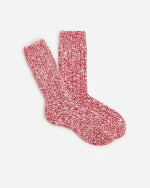 J.Crew Marled Camp Socks - Pink