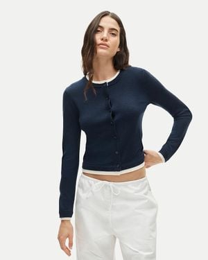 J.Crew Double-Layer Cardigan - Blue