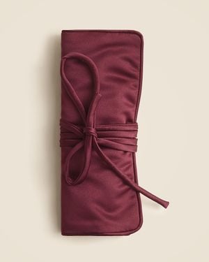 J.Crew Satin Jewelry Roll - Purple