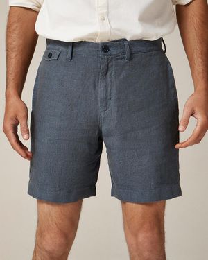 J.Crew "8.5" Linen Short" - Blue