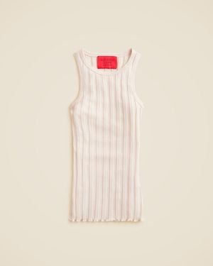J.Crew Alex Eagle X Ribbed Shell Tank Top - Natural