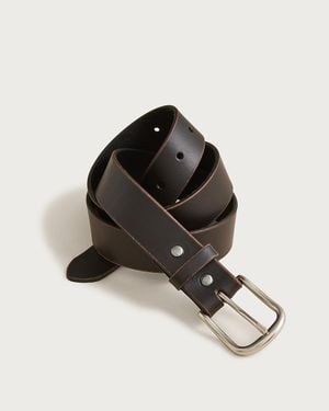 J.Crew Round-Buckle Jeans Belt - Black