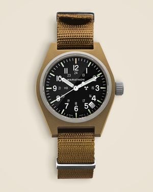 J.Crew Marathon Watch Company General-Purpose Quartz With Date - Metallic