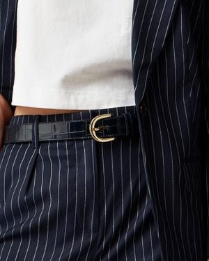 J.Crew Classic Belt - Blue