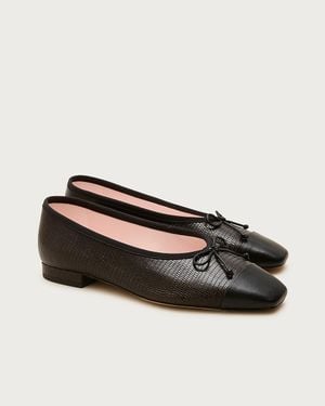 J.Crew Sophie Cap Toe Ballet Flats - Black
