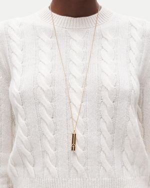 J.Crew Whistle-Pendant Necklace - White
