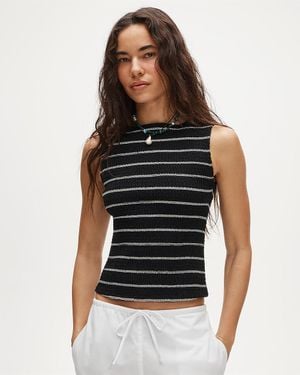 J.Crew Smocked Shell Tank Top - Black