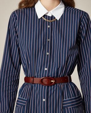 J.Crew Tonal Buckle Belt - Blue