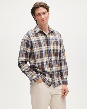 J.Crew Cotton-Hemp Blend Twill Shirt - Gray