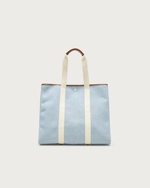 J.Crew Limited-Edition Rue De Verneuil X Traversée L Bag - Blue