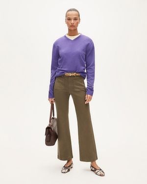 J.Crew Charley Kickout Cropped Pant - Natural