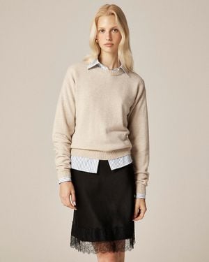 J.Crew Perfect Cashmere Crewneck - Natural