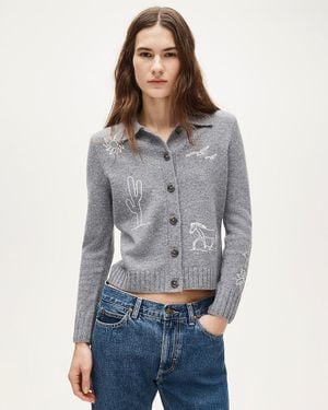 J.Crew Vintage Wool Cardigan - Gray