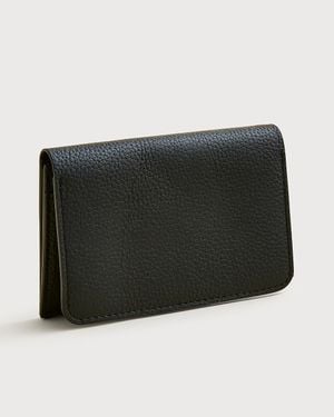 J.Crew Leather Bifold Cardholder - Black