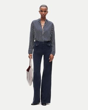 J.Crew Tall Wide-Leg Trouser - Blue