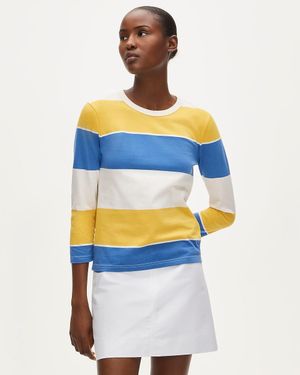 J.Crew Boyfriend Jersey Ballet-Sleeve Top - Blue