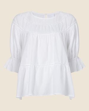 J.Crew Merlette Sol Top - White